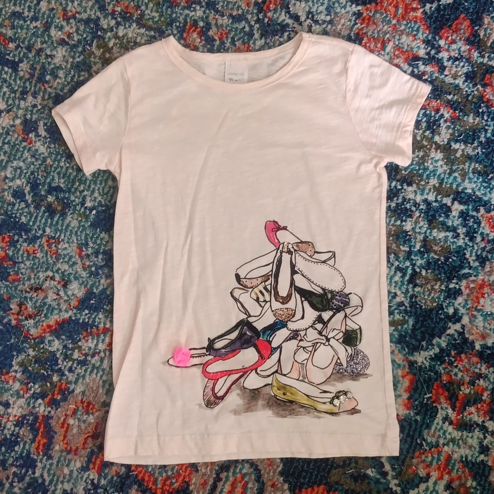 Crewcuts graphic tee with embellishments